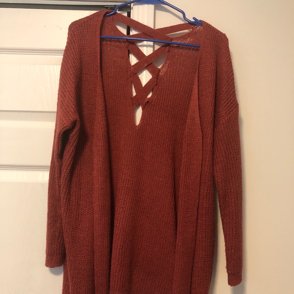 Burnt orange Dreamers cardigan